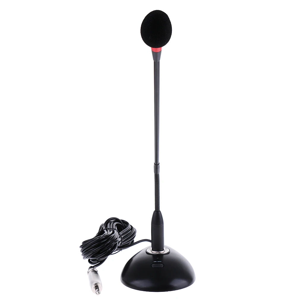 Гибкий гусиный микрофон для конференц-связи конденсаторный микрофон Настольный стоящий w/чехол для микрофона