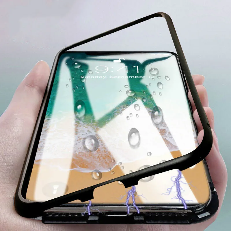 New Luxury Magnetic Case For Samsung Galaxy S8 S9 Plus S7 Edge Note 8 9 Clear