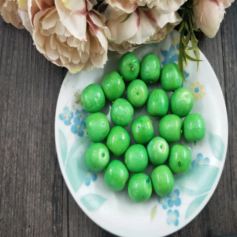 

Hot sale10Pcs Mini Simulation Super Small Apples Foam Plastic Fake Artificial Fruit Model House Party Kitchen Wedding Decoration