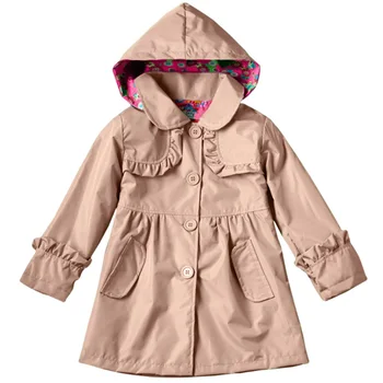 

2019 Autumn Winter Girl Coats Clothes Windbreaker Jackets For Girs Children Clothing Kids Jacket Hooded Outerwear 2 6 5 7 Years