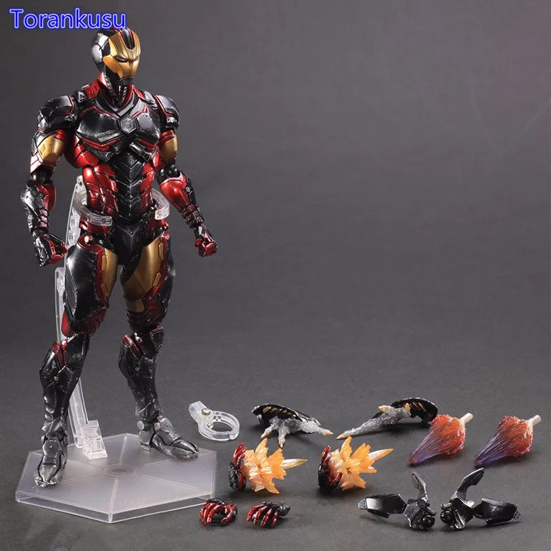 Iron Man Action Figure Play Arts Kai Ironman  Tony Stark Collection Model Toys Figure 260mm Ironman Playarts Kai Doll PA22