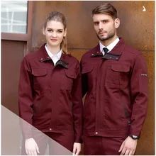 10 комплектов хлопок механический ремонт одежда стойкая Пряжка Рабочая защитная Рабочая одежда фабричная одежда и инструменты