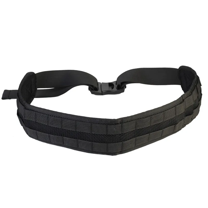 

1000D Nylon MOLLE Tactical Padded Waist Belt Men Airsoft Combat Army Belt Waistband Breathable Hunting Accessories Black