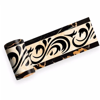 

Funlife Self adhesive hotel kitchen creative baseboard white stickers Nordic marble kitchen style self adhesive wall sticker