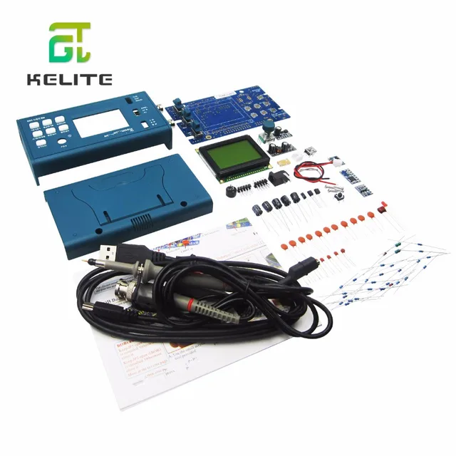 Best Price DSO068 20MHz Mini Digital Storage Oscilloscope DIY F Version Kits Digital Screen Electronic Teaching Practice Production Suit