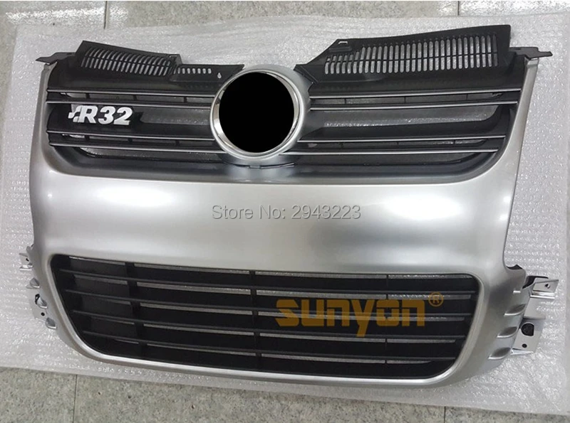 

R32 MK5 Golf 5 For Volkswagen Golf 5 mk 5 2005~2009 Exterior ABS Grille Front Grilles Front Center Mesh Grills Racing Grills