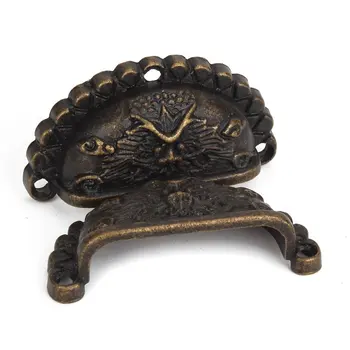 

Bronze Zinc Alloy Antique Door Kitchen Decorative Pull Handles Knobs L Size 6pcs