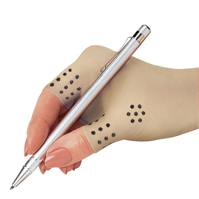 1 пара магнитных терапевтических артритных без пальцев компрессионные перчатки терапевтические варежки JS88