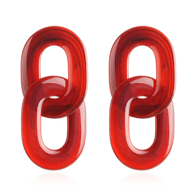 

Bohemian Resin Round Statement Earrings for Women Acrylic Drop Dangle Earring Ethnic Vintage Jewelry Gifts for Women Bijoux