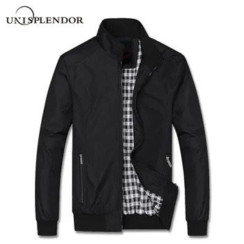 

2020 New Arrival Men Solid Jacket Spring Autumn Plus Size Casual Man Bomber Jackets Male Coat Cool Mens Soft Windbreaker YN10339