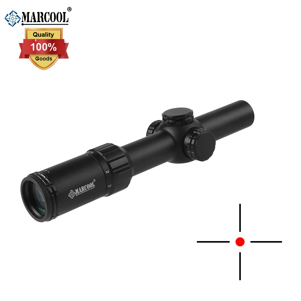 

MARCOOL Optics 1-6x24 PrecisionGun Scope Optics Fog proof and Water resistant 1/2 MOA riflescope for .308 Rifle Hunting