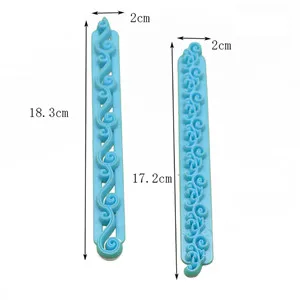 Новая кружевная кайма Пластиковая форма для торта инструменты для украшения торта ножи для тортов - Цвет: D