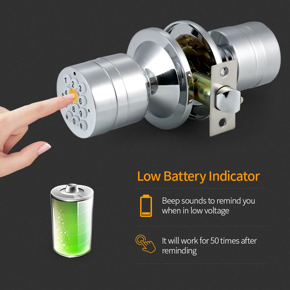 

Advanced Safety Keyless Smart Lock Keypad Door Coded Lock Easy to Install