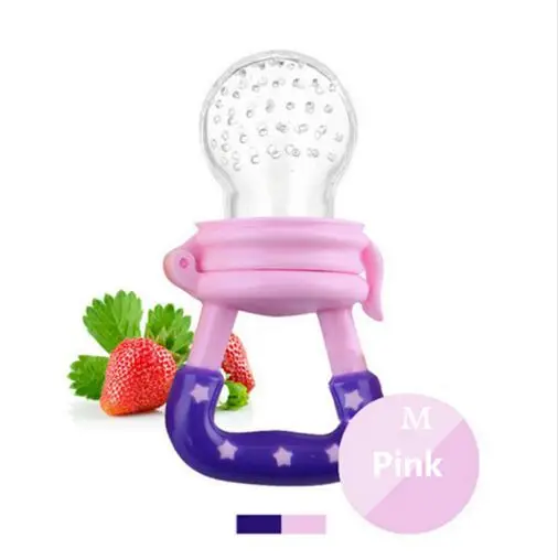 Детское питание, соска для кормления, принадлежности для кормления фруктов, силиконовая соска, мягкий инструмент для кормления, силиконовая соска для детей - Цвет: Pacifier Pink M