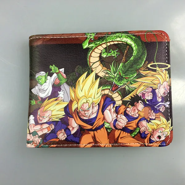 Горячая новинка аниме-кошелек мультфильм Dragon Ball кошельки carteira анимация держатель карты сумки подарок для мужчин дети кожаный короткий кошелек - Цвет: H