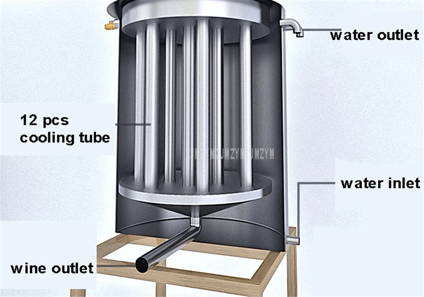 220L/260L/320L большое домашнее профессиональное вино оборудование для пивоварения Автоматическая Дистилляция ликера винодельческая машина