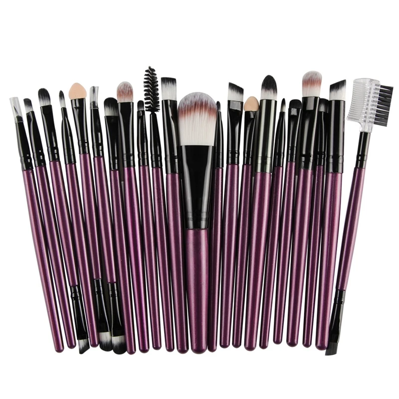 

22pcs Professional Makeup Brushes Kit Brow Lip Eyeshadow Sponge Brush Power Foundation Blush Concealer Blender drop shipping