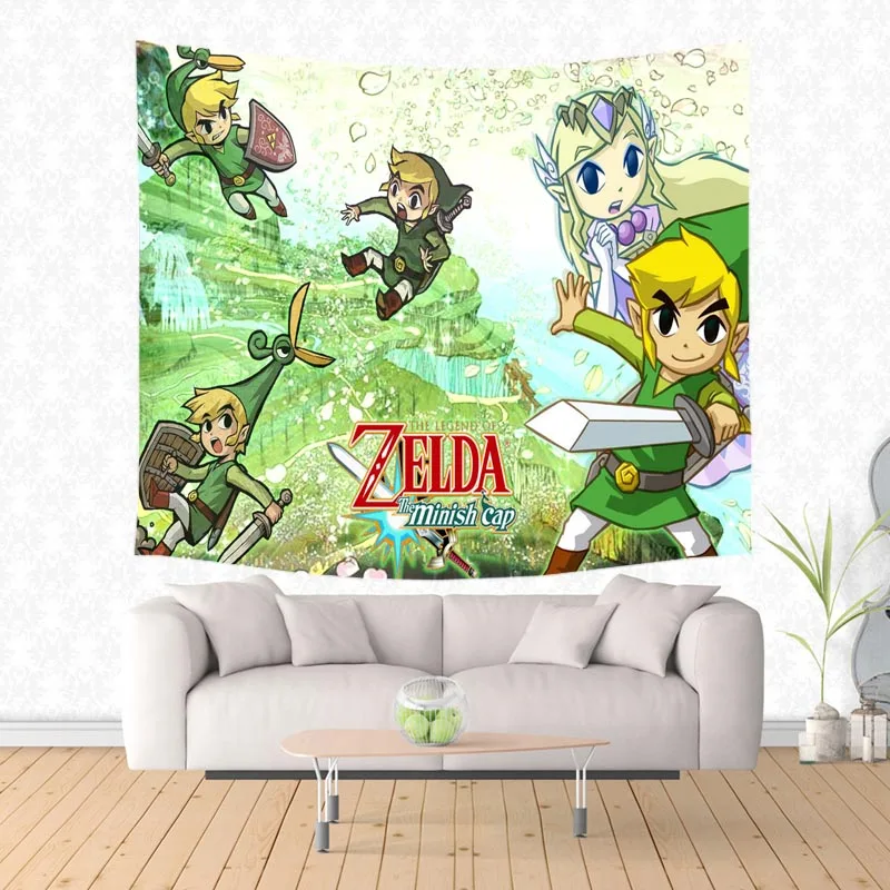 

The Legend Of Zelda Design Tapestry Wall Hanging Tapestries Throw Bedspread Yoga Mat Beach Towel Blanket Picnic Rug