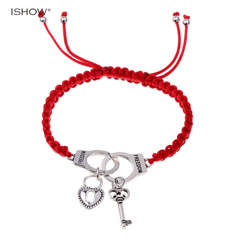 New love bracelets i love you pulseras braceler heart Woven bracelet