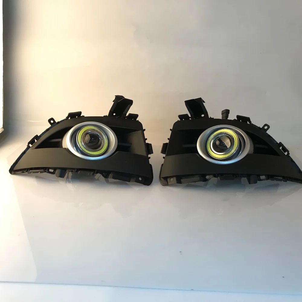 RQXR противотуманная фара вождение свет в сборе для Mazda 5 2008-11 cob angel eye светодиодные дневные ходовые огни сигнал поворота