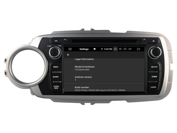 Flash Deal Navirider OS 9.0 Car Android Player for TOYOTA YARIS 2012 stereo radio gps navigation bluetooth TDA7851 Amplifier sound System 5