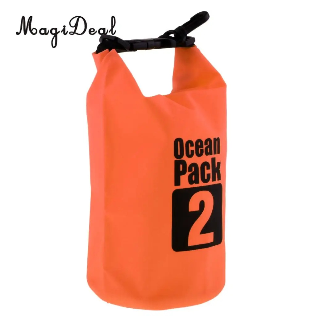MagiDeal 2L PVC Waterproof Dry Bag Sack for Canoe Kayak Boating Kayaking Floating Dinghy Fishing Surfing Camping Accessories