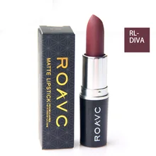 ROAVC брендовая Косметика бархатная матовая губная помада водонепроницаемые устойчивые тени для глаз губы как и Дива помады