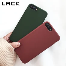 LACK Lovely Candy Color Phone Case For iphone 7 Case Retro Wine Red Dark Green Back Cover For iphone 7 Plus Cases Soft TPU Capa