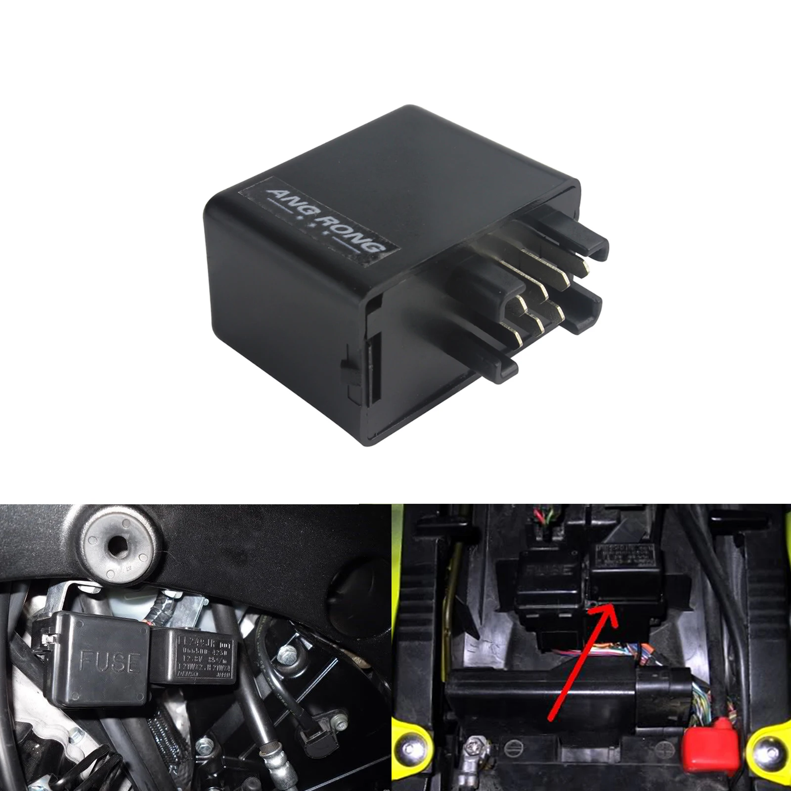 ANGRONG 1x 7 Pin LED Indicator Flasher Relay For Suzuki DR Z 400S