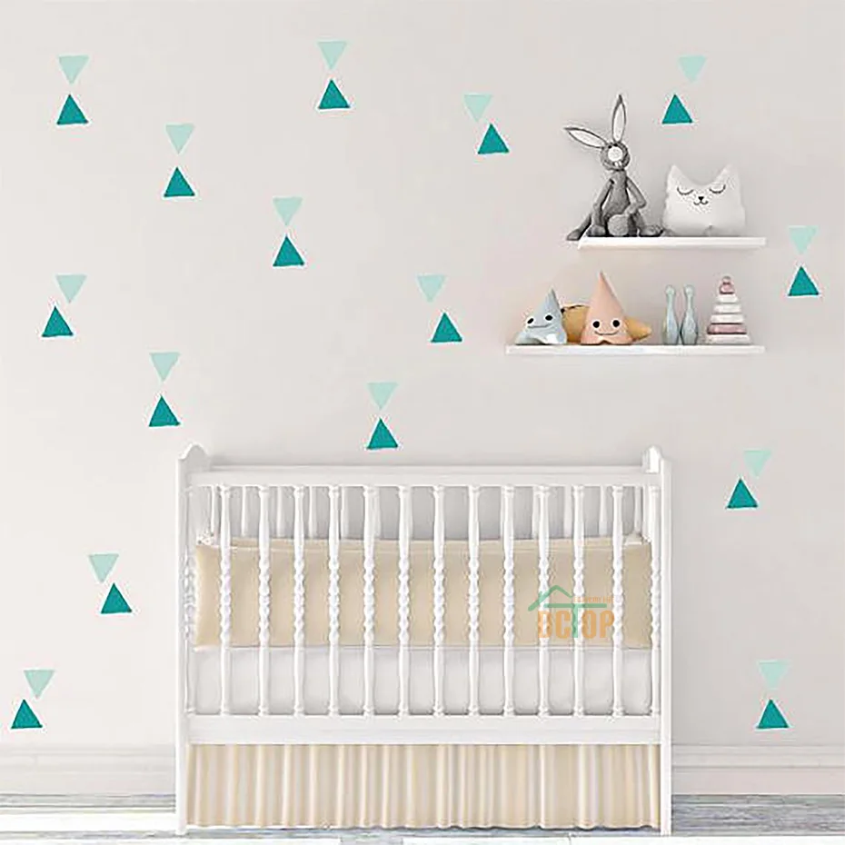 Colorful Triangle Wall Decals Stickers (4)