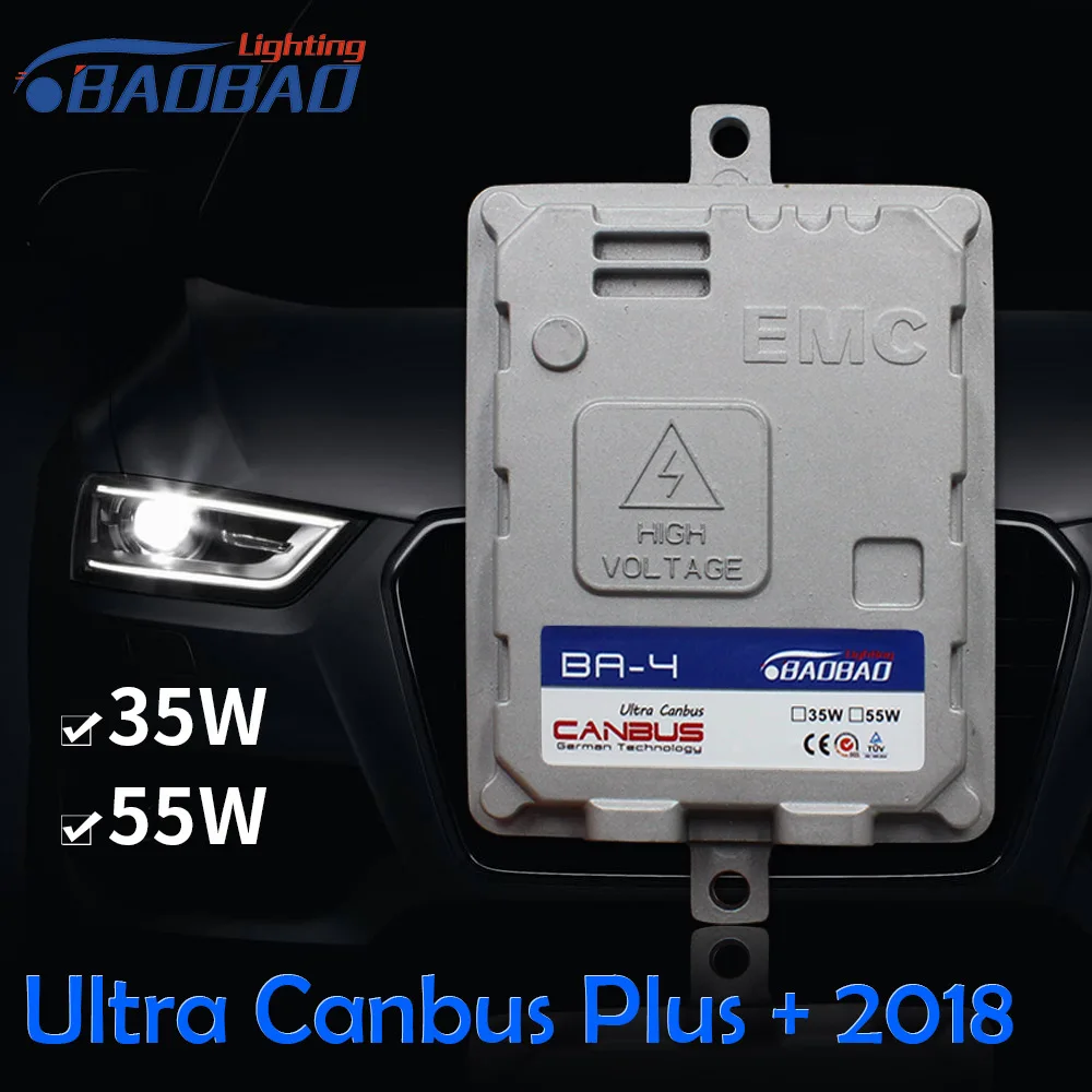 

BAOBAO 35W 55W Ultra CANBUS Car HID Ballast Xenon headlight ballast BA-4 Plus+2018 full digital Car HID xenon Ballast,waterproof