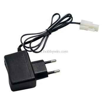 

7.2V 250mA EU Charger Big Tamiya Male plug Positive to Square Pin charging indicator for RC Battery NiMH NiCD pack
