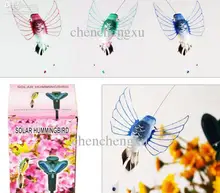Solar humming bird hummingbird butterflies garden toys students educational solar and battery combo Energy GIFT Solar