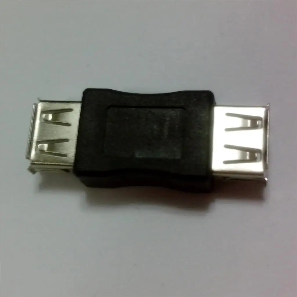 Горячая USB 2,0 адаптер Женский A женский A черный для обеспечения соединения большинства USB 2,0
