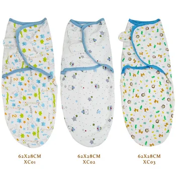 

Baby Swaddle Wrap Blanket Cotton Soft Infant Products Baby Swaddling Wrap Blanket Sleepsack 2018 Multi-Colors 62*28CM