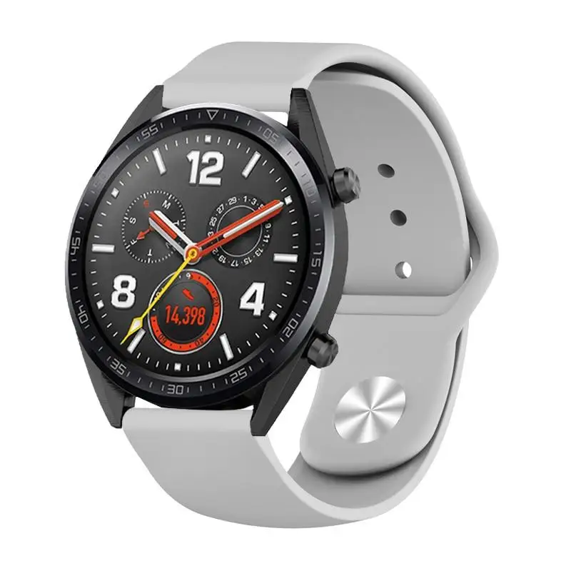 22 мм сменный силиконовый ремешок для huawei Watch GT Sport Band для samsung Galaxy Watch 46 мм браслет pulseira S 3 классический ремень