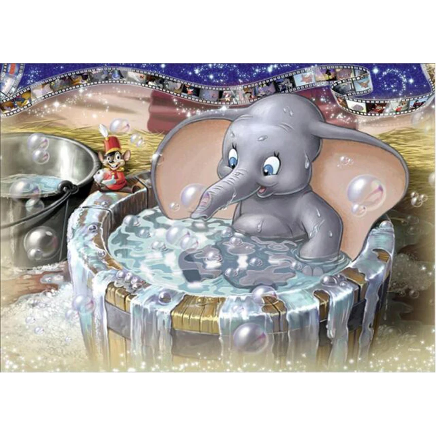 

5D Diy Dumbo Daimondpainting Round/square Diamond mosaic Cross Stitch Kits Needlework Diamond Embroidery home decoration GT025