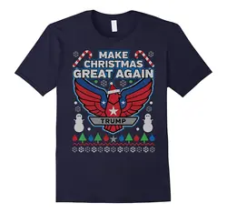 Возьмите смешная Футболка Дональд Трамп Сделать Рождество Великий Снова праздник футболки для мужчин с коротким рукавом футболки уличные