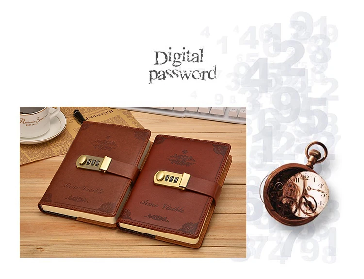 B6 Корея ретро записная книжка с паролем с замком креативные школьные офисные принадлежности канцелярские товары Личный Дневник Журнал Чехол для планировщика