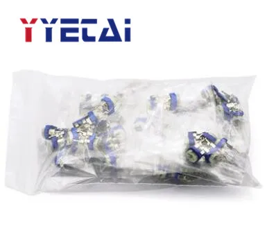 YongYeTai 100 ohm 1M синий и белый регулируемый потенциометр упаковка тонкой настройки