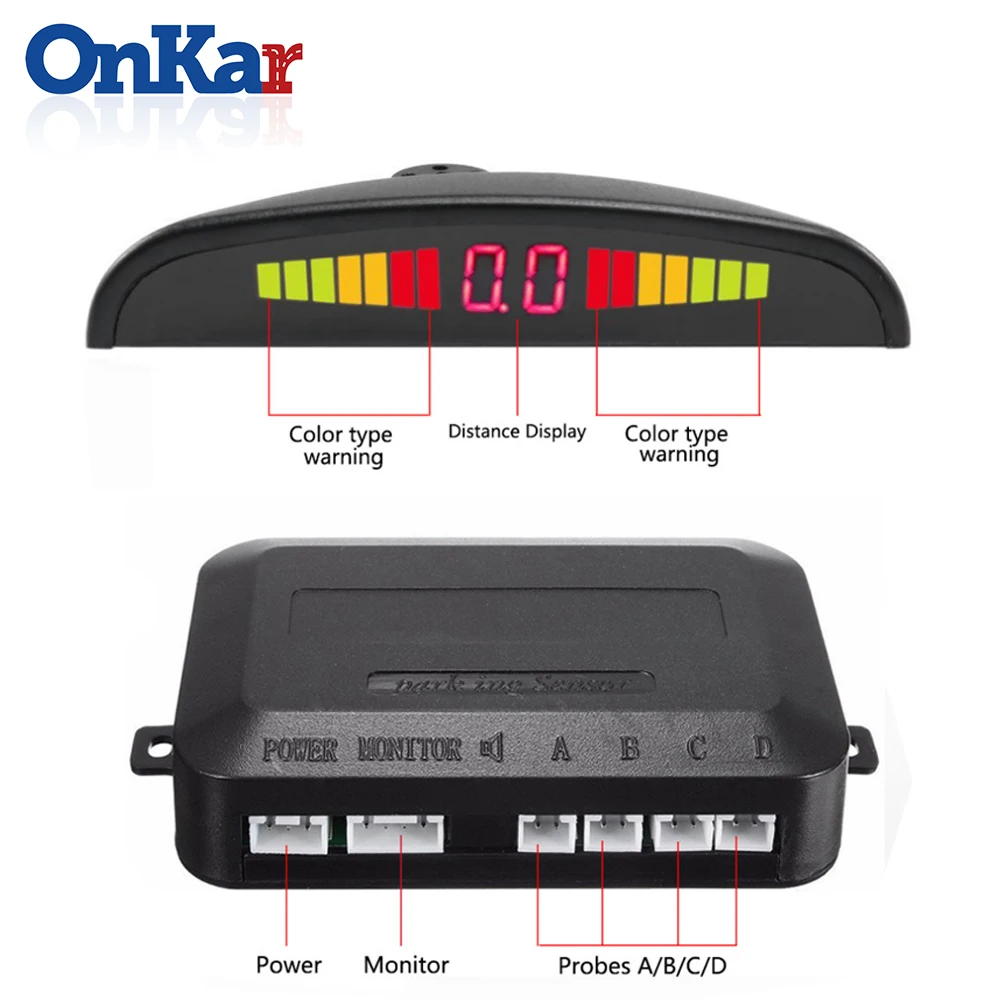 ONKAR Parktronics автомобильные парковочные датчики светодиодный светодиодная система