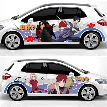 

Japanese Anime 3D Car Door Stickers Racing Sticker Decals Naruto Camouflage Vinyl For BMW Mercedes Ford Mazda Renault Audi Honda