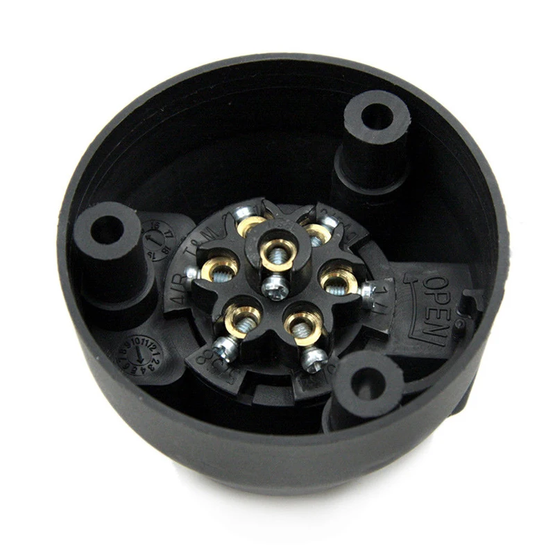 DC-12V 7-دبوس جولة 12N نوع الأوروبية قافلة شريط السحب الكهربائية مقطورة المقبس DC-12V 7-دبوس جولة 12N نوع الأوروبية قافلة شريط السحب الكهربائية مقطورة المقبس