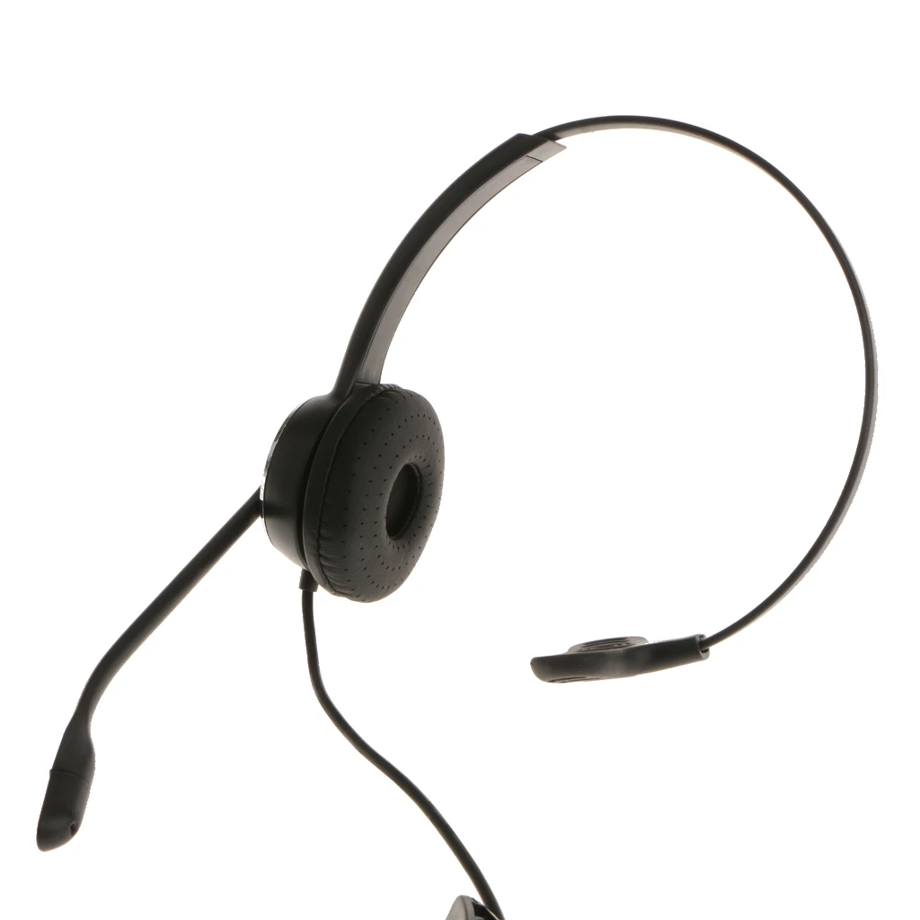 QD-RJ9 Call Center Corded Headset Noise Cancelling For Landline Phones