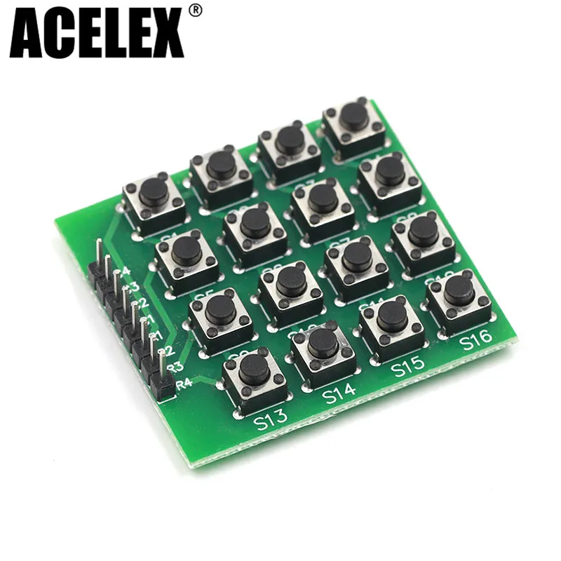 10 шт. 4x4 Матрица 16 клавиатура модуль Кнопка микроконтроллер для Arduino | Электроника