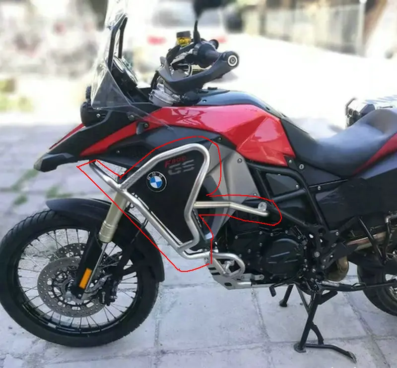 BUMPER UPPER CRASH BAR EXTENSIONS FOR BMW F800GS ADVENTURE 2013 2017in