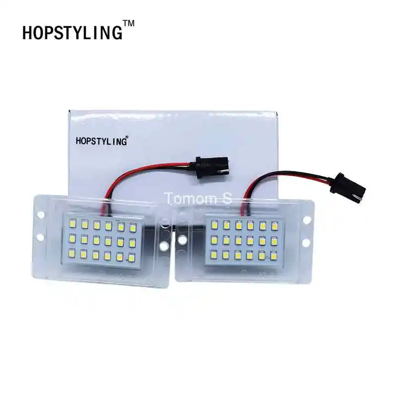 HOPSTYLING авто светильник ing для Volvo 855 V70 XC97-00 SMD СВЕТОДИОДНЫЙ номерной знак светильник 12В Автомобильный светодиодный лампочек авто-Стайлинг