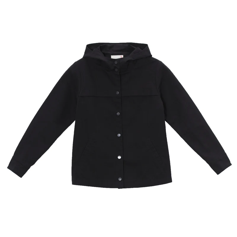 Toyouth Back Striped Bomber Jackets Women New Short Coats Vintage Patchwork Hooded Outerwear Coat Loose Cotton Chaqueta Mujer