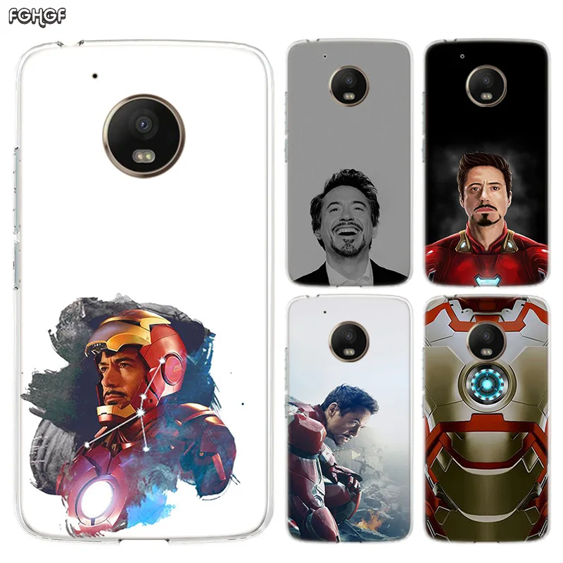 Iiron Man без маски силиконовый корпус Корпус задняя крышка чехол для Motorola MOTO G7 G5 G5S G6