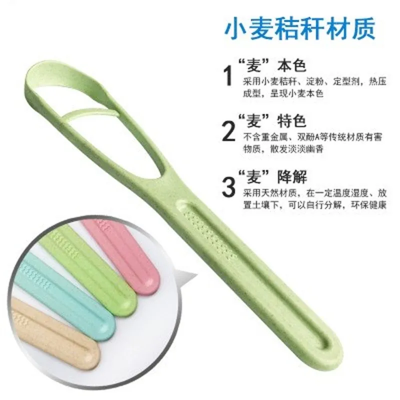 Jual Gandum Tangkai Perawatan Oral Gigi Membersihkan Lidah Cleaner Perawatan Mulut Lidah Pengikis Cleaner Kebersihan Mulut Sikat Gigi Alat